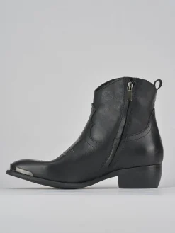 Clearance Stivaletti tacco 2cm pelle Donna Stivaletti Tacco Basso