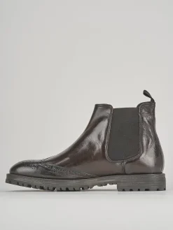 Discount Stivaletti tacco 1cm pelle testa Uomo Stivaletti