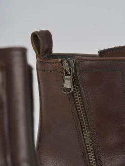 Stivaletti tacco 2cm pelle Donna Stivaletti Tacco Basso