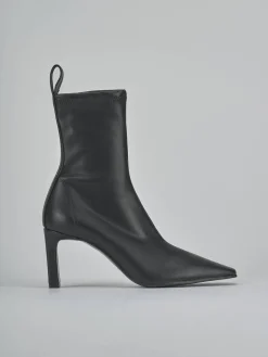 New Stivaletti tacco 8cm pelle Donna Stivaletti Tacco Alto