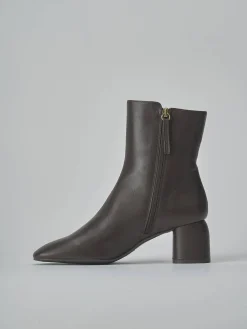 Sale Stivaletti tacco 6cm pelle testa Donna Stivaletti Tacco Alto