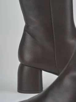 Sale Stivaletti tacco 6cm pelle testa Donna Stivaletti Tacco Alto