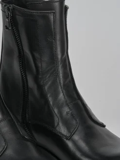 Hot Stivaletti tacco 2cm pelle Donna Stivaletti Tacco Basso