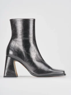 Stivaletti tacco 7cm pelle Donna Stivaletti Tacco Alto