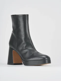 New Stivaletti tacco 8cm pelle Donna Stivaletti Tacco Alto