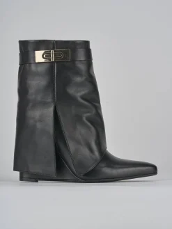 Outlet Stivaletti tacco 9cm pelle Donna Stivaletti Tacco Alto