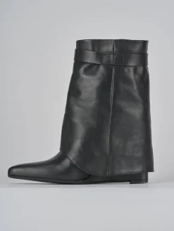 Outlet Stivaletti tacco 9cm pelle Donna Stivaletti Tacco Alto