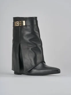 Outlet Stivaletti tacco 9cm pelle Donna Stivaletti Tacco Alto