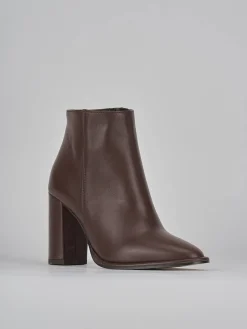 Sale Stivaletti tacco 8cm pelle testa Donna Stivaletti Tacco Alto