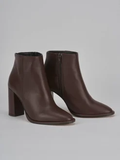 Sale Stivaletti tacco 8cm pelle testa Donna Stivaletti Tacco Alto