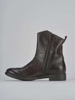 New Stivaletti tacco 2cm pelle Donna Stivaletti Tacco Basso