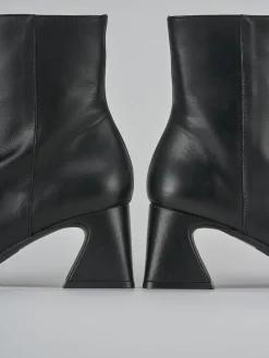 New Stivaletti tacco 5cm pelle Donna Stivaletti Tacco Alto