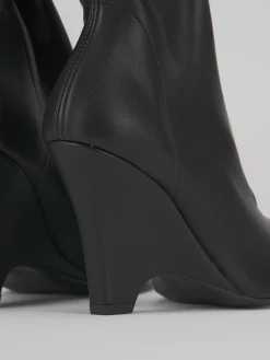 Outlet Stivaletti tacco 9cm pelle Donna Stivaletti Tacco Alto