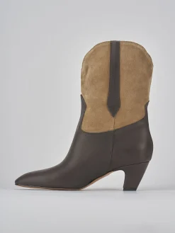 Online Stivaletti tacco 5cm pelle testa Donna Stivaletti Tacco Alto