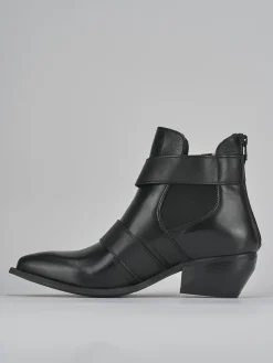 Stivaletti tacco 4cm pelle Donna Stivaletti Tacco Basso