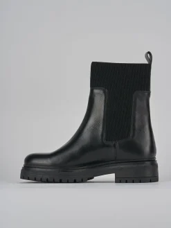 Stivaletti tacco 1cm pelle Donna Stivaletti Tacco Basso