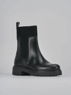 Stivaletti tacco 1cm pelle Donna Stivaletti Tacco Basso