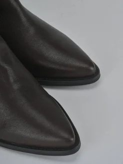 Outlet Stivaletti tacco 6cm pelle testa Donna Stivaletti Tacco Alto