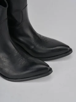 Discount Stivaletti tacco 3cm pelle Donna Stivaletti Tacco Basso