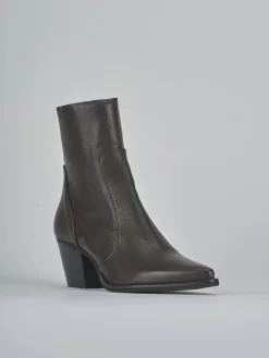 Hot Stivaletti tacco 7cm pelle testa Donna Stivaletti Tacco Alto