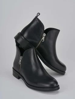 Outlet Stivaletti tacco 1cm pelle Donna Stivaletti Tacco Basso