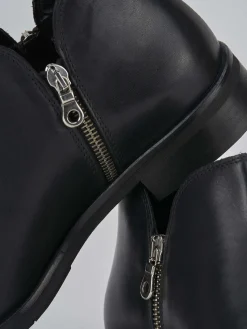 Outlet Stivaletti tacco 1cm pelle Donna Stivaletti Tacco Basso