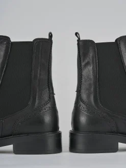 Stivaletti tacco 2cm pelle Donna Stivaletti Tacco Basso