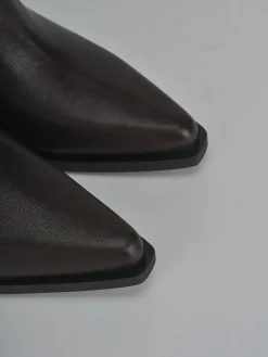 Online Stivaletti tacco 8cm pelle testa Donna Stivaletti Tacco Alto