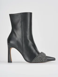 Stivaletti tacco 9cm pelle Donna Stivaletti Tacco Alto