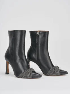 Stivaletti tacco 9cm pelle Donna Stivaletti Tacco Alto