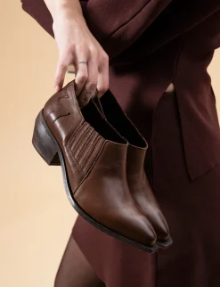 Best Stivaletti tacco 5cm pelle Donna Stivaletti Tacco Alto