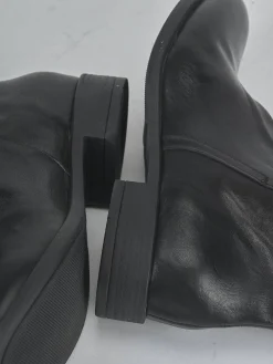 Stivaletti tacco 2cm pelle Donna Stivaletti Tacco Basso