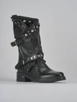 Stivaletti tacco 3cm pelle Donna Stivaletti Tacco Basso