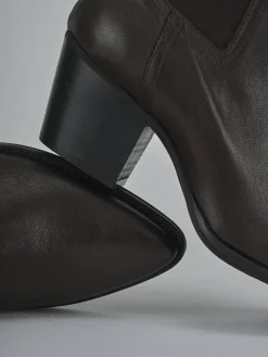 Outlet Stivaletti tacco 7cm pelle testa Donna Stivaletti Tacco Alto