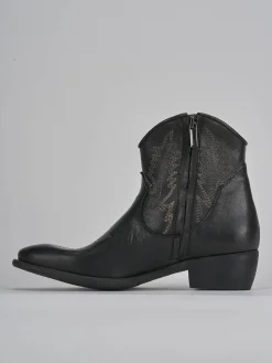 Outlet Stivaletti tacco 2cm pelle Donna Stivaletti Tacco Basso