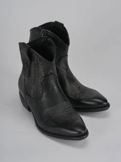 Outlet Stivaletti tacco 2cm pelle Donna Stivaletti Tacco Basso