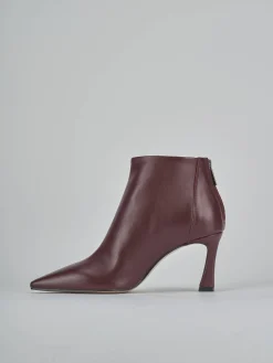 Stivaletti tacco 8cm pelle bordo' Donna Stivaletti Tacco Alto