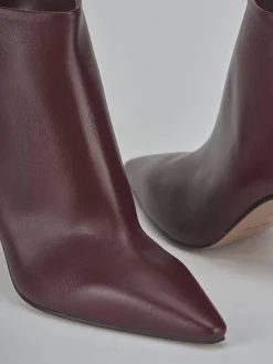 Stivaletti tacco 8cm pelle bordo' Donna Stivaletti Tacco Alto