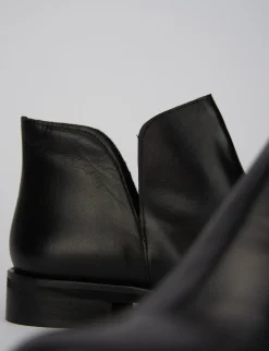 New Stivaletti tacco 1cm pelle Donna Stivaletti Tacco Basso