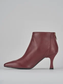 Hot Stivaletti tacco 7cm pelle bordo' Donna Stivaletti Tacco Alto