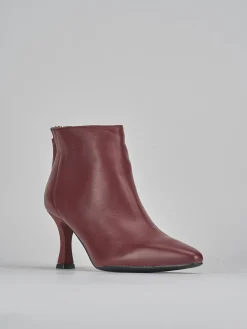 Hot Stivaletti tacco 7cm pelle bordo' Donna Stivaletti Tacco Alto