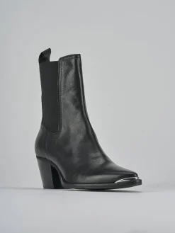 Stivaletti tacco 7cm pelle Donna Stivaletti Tacco Alto