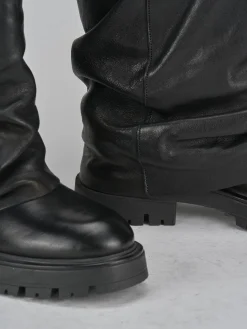 Clearance Stivaletti tacco 3cm pelle Donna Stivaletti Tacco Basso