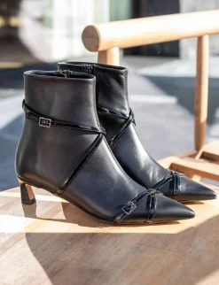 Clearance Stivaletti tacco 5cm pelle Donna Stivaletti Tacco Alto