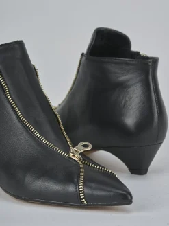 Stivaletti tacco 3cm pelle Donna Stivaletti Tacco Basso