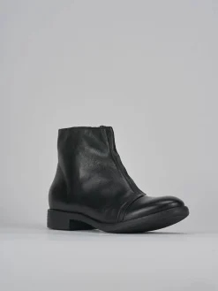 Stivaletti tacco 1cm pelle Donna Stivaletti Tacco Basso