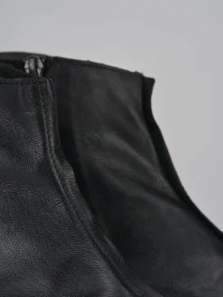 Stivaletti tacco 1cm pelle Donna Stivaletti Tacco Basso