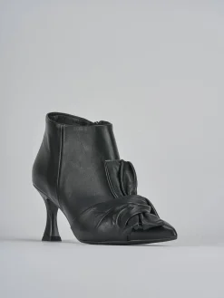 New Stivaletti tacco 7cm pelle Donna Stivaletti Tacco Alto