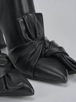 New Stivaletti tacco 7cm pelle Donna Stivaletti Tacco Alto