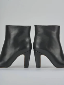 Stivaletti tacco 8cm pelle Donna Stivaletti Tacco Alto